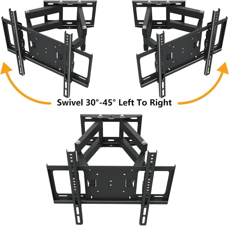 TDOO TV Stand With Wall Mount Bracket for 26-75 Inch TVs - Double Arm, Standard Load-bearing 26"-55", Universal Stand Holds Up to 40kg - Image 4