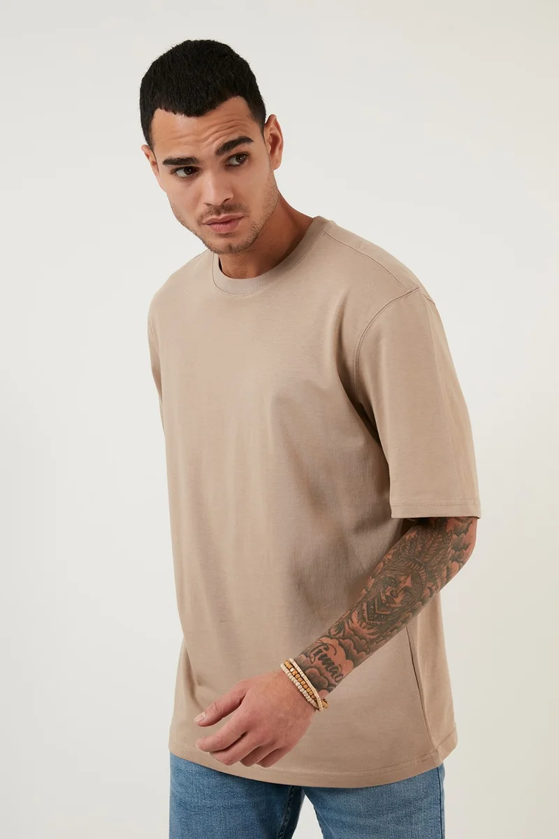 Buratti Cotton Oversize Crew Neck Basic T Shirt Men's T Shirt 5902365