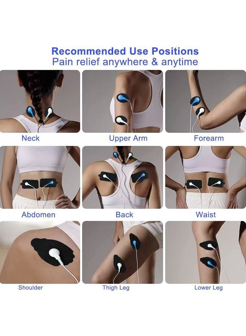 general Dual Channel TENS EMS Unit 28 Modes Upgraded Large Screen Intensity Muscle Stimulator for Back Neck Shoulder Pain Relief, Rechargeable Electric Pulse Massager TENS Machine - Image 3