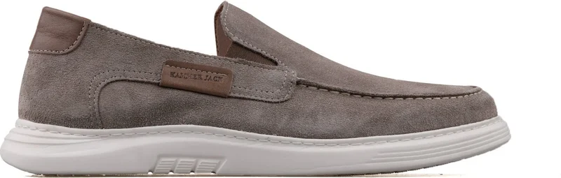 هامر جاك 102 22020 M Taupe Suede Men's Casual Shoes 102-22020-M-TAUPE-SUET Gray