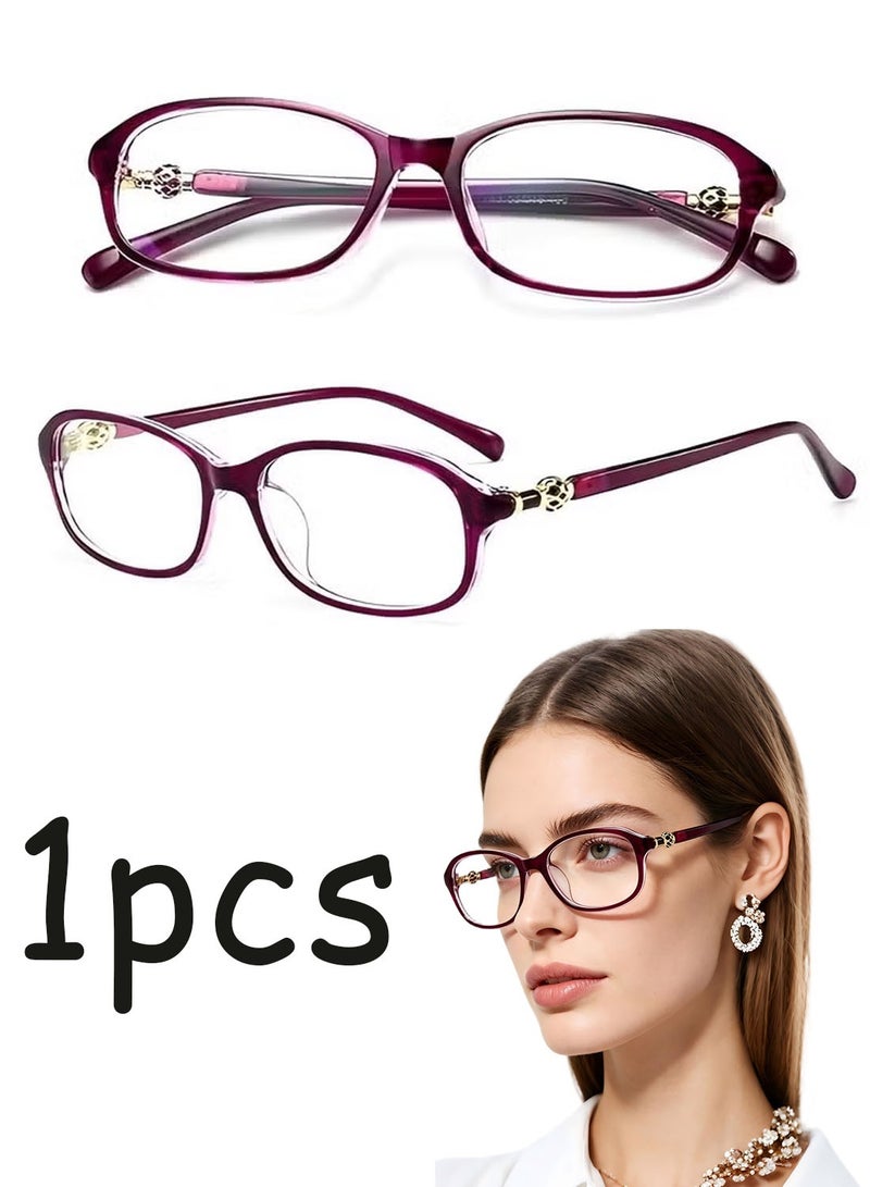 Women's Reading Glasses Anti Eyestrain Blue Light Blocking Glasses Lightweight Durable Readers Computer Readers（+1.50D presbyopia） - Image 1