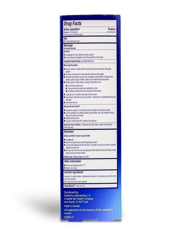 Differin Adapalene Gel 0.1% Acne Treatment, 45 gram, 180-day supply, 1.6 Ounce (Pack of 2) - Image 3