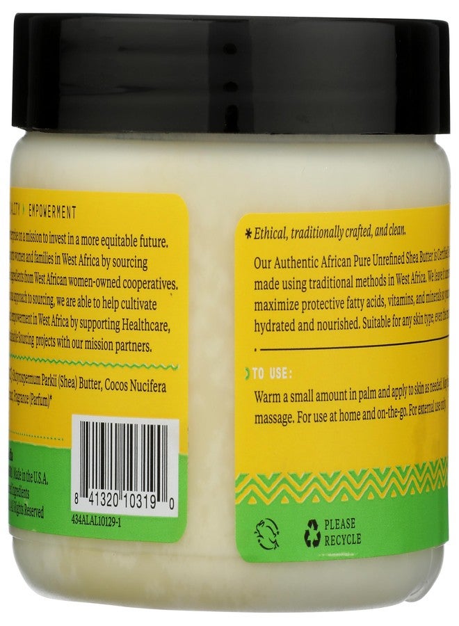 Alaffia, Shea Butter Authentic African Unrefi Purely Coco, 11 Ounce - Image 2