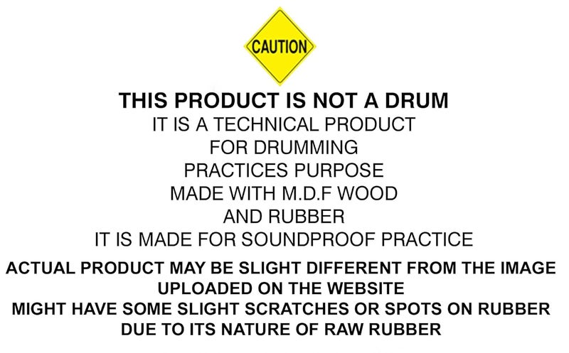 LEOPARD 12" INCHES 2 SIDED DRUM PRACTICE PAD WITH STICKS AND BAG - Image 3