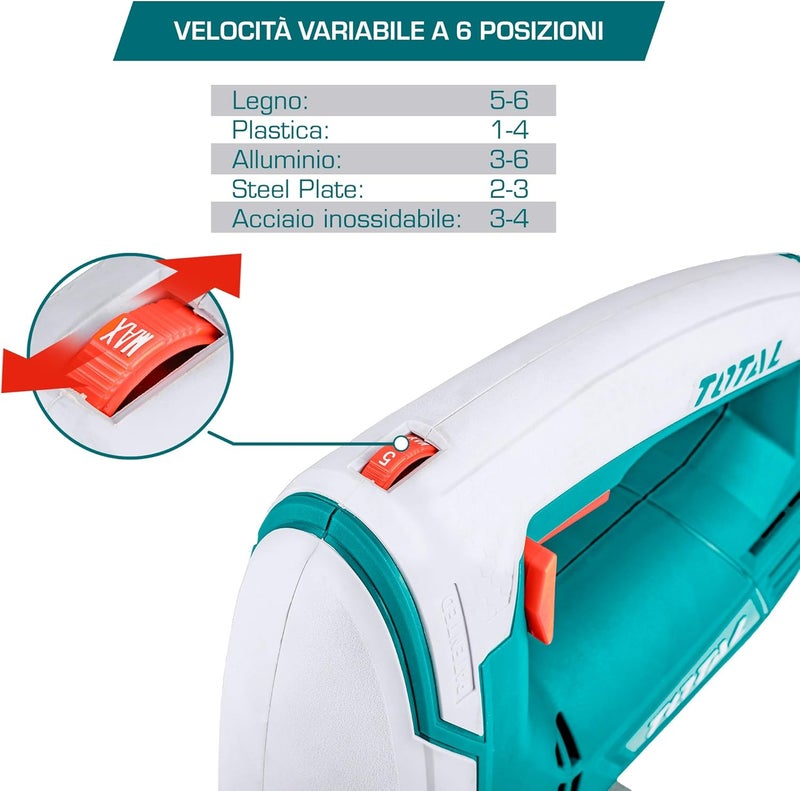 TOTAL Electric Jig Saw 800W - Image 4