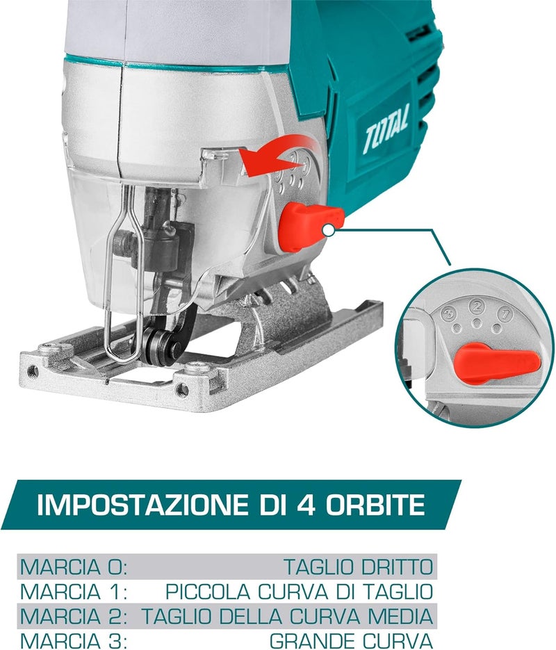 TOTAL Electric Jig Saw 800W - Image 5