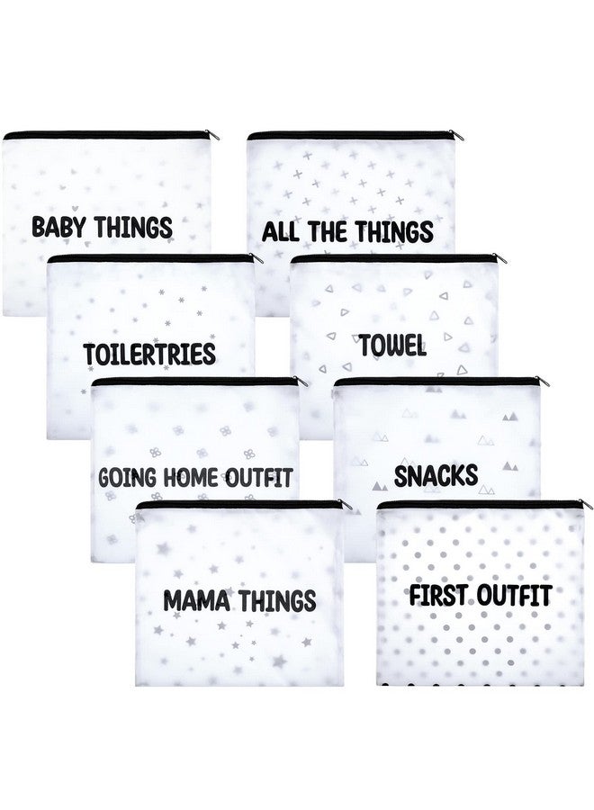 Oudain 8 Packs Hospital Bags For Labor And Delivery Diaper Bag Organizing Pouches Travel Maternity Mommy Bag 8 Sorts Hospital Bag Essentials For Baby Expecting Moms And New Mothers 10.63 X 9.25 Inches - Image 1