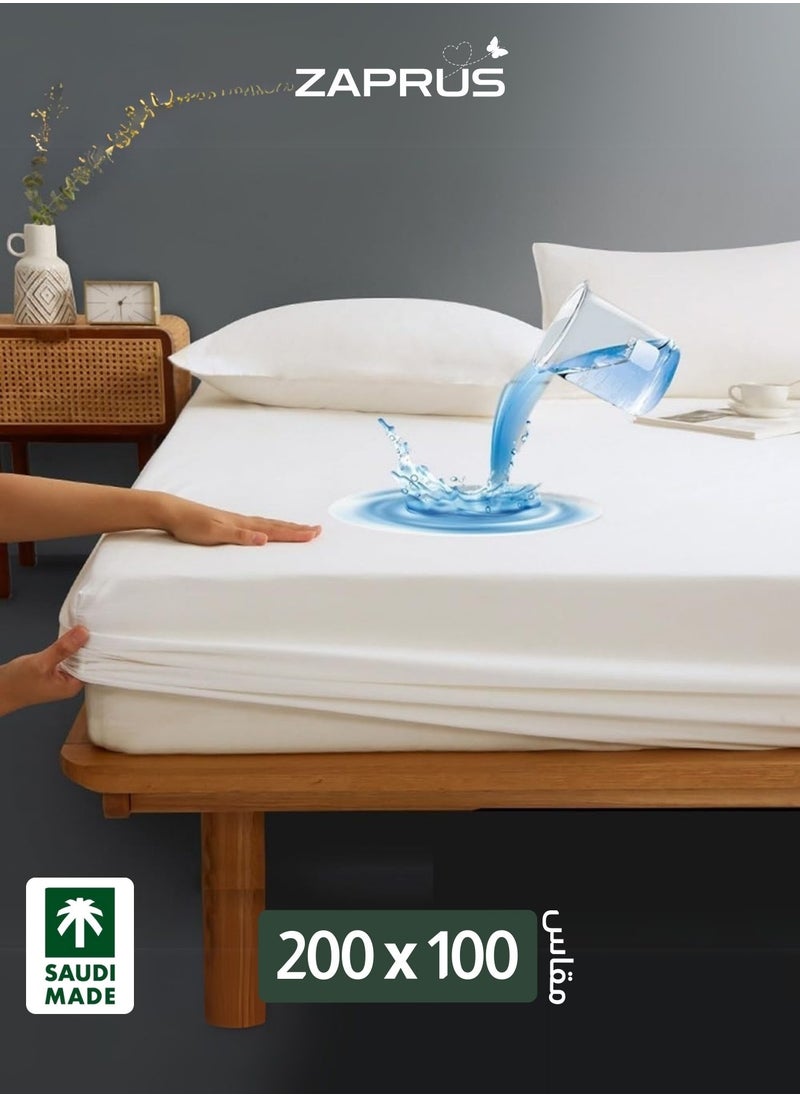 Zaprus Waterproof Mattress Protector 200 x 100 cm – Coral Fleece, 35 cm Deep Pocket, 250 GSM, Hypoallergenic Vinyl Free, Soft & Breathable Pad Cover, Noiseless Cotton Comfort & Protection, Super King Size.  - Image 1
