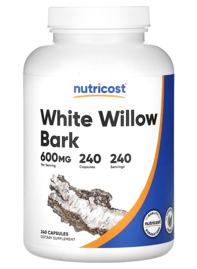 Nutricost White Willow Bark 600 mg 240 Capsules