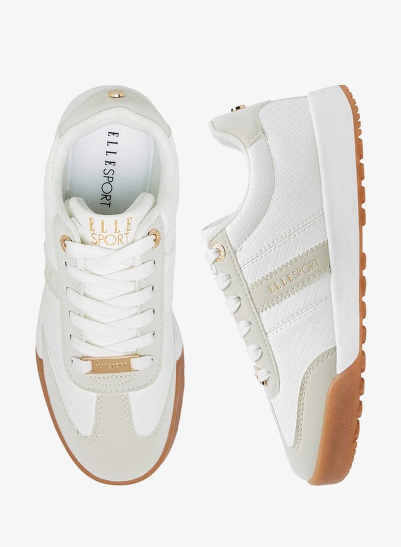 ELLE Women's Panelled Lace-Up Sneakers - Image 3