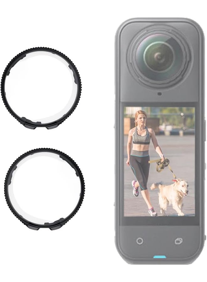 O Ozone Glass Lens Guard for Insta360 X5 |9H Hardness Tempered Glass Protective Cover | Rotating Optical Lens Protector Action Camera Accessories- Clear - Image 1
