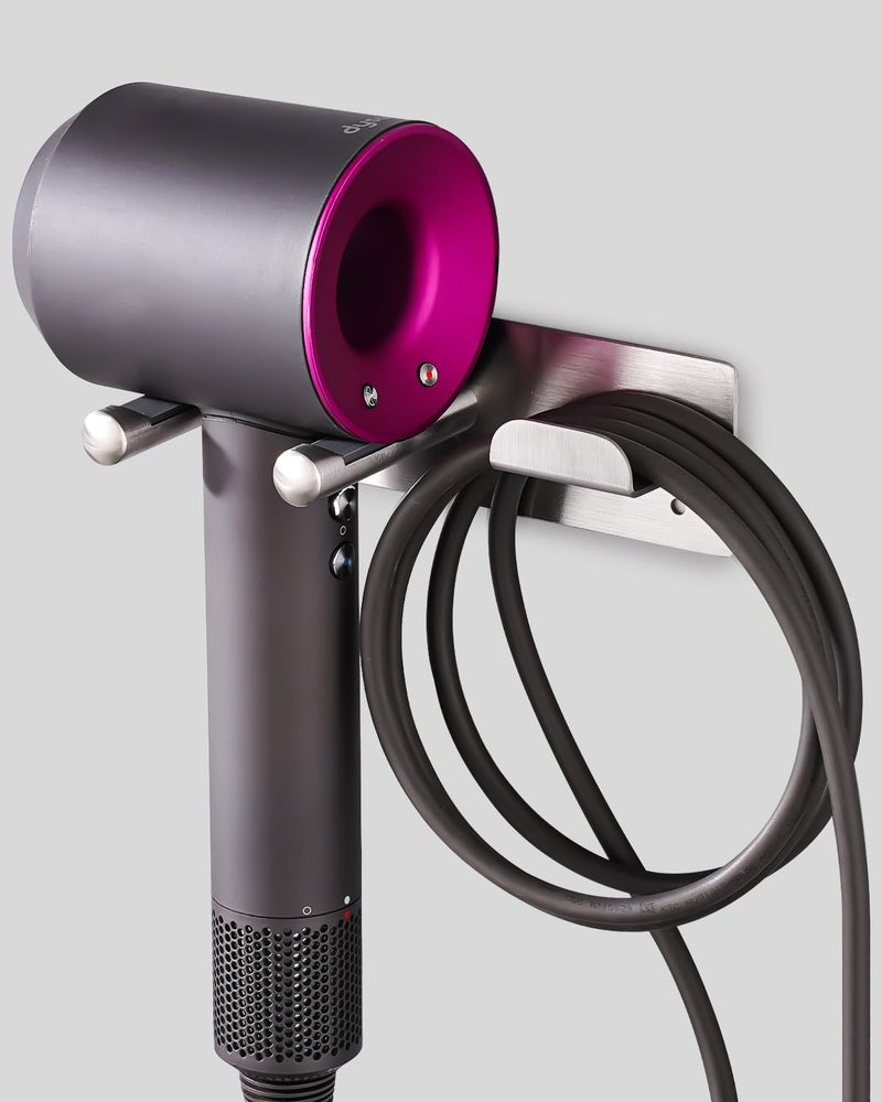 BANJEKT BANJEKT Hair Dryer Holder SUS304 Adhesive Blow Dryer Holder Wall Mounted Compatible with Dyson Hair Dryer Hair Dryer Organizer Dyson Hair Dryer Wall Mount 