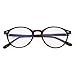 Gleyemor Blue Light Glasses for Men Women Vintage Round Bluelight Blocking Computer Screen Protection Glasses Brown - Image 1