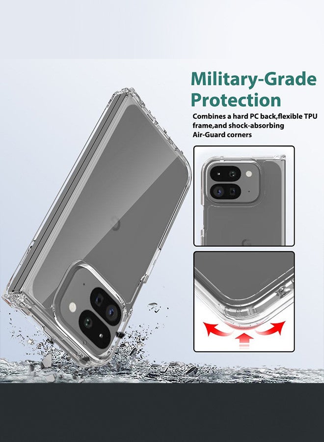 CATANES (for Google Pixel 9 Pro Fold 2024/Pixel Fold 2 2024) Case Lightweight Soft Clear Shock Resistant Anti-Yellowing Anti-Fingerprint Cover - Image 4