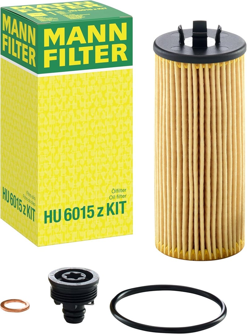 MANN FILTER MANN-FILTER HU 6015 z KIT Oil filter Oil filter set with gasket/gasket set - Image 1