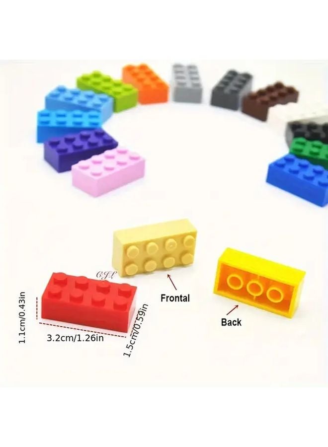 White Creative DIY Building Blocks 30pcs Compatible with 3001 High Brick 2x4 Hole Small Particle Block - Image 5