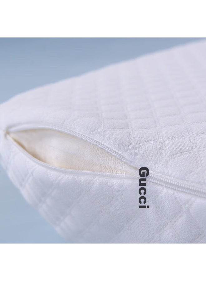 فوانا (ماركة) وسادة Fuanna Home Textile من اللاتكس، نواة وسادة لاتكس مستوردة من تايلاند، وسادة عنقية للنوم العميق، مجموعة من اثنتين، 57*35 سم - Image 2