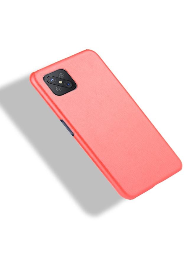 اس-توب جراب لهاتف Oppo Reno4 Z 5G/A92S مقاوم للصدمات مصنوع من مادة الليتشي PC + PU - Image 4