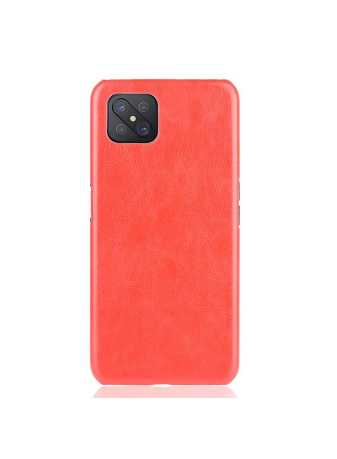 اس-توب جراب لهاتف Oppo Reno4 Z 5G/A92S مقاوم للصدمات مصنوع من مادة الليتشي PC + PU - Image 2