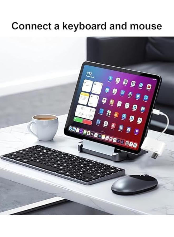 erorex Sd Card Reader Usb C Sd Card Reader For Iphone 15 16 3 In 1 Type C Memory Card Adapter Usb C Type C Camera Card Reader With 2 Slots And Usb Port For Phone Laptop And More Usbc Devices - Image 5