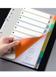 SYOSI 3 Pack File Dividers, Binder Dividers with Tabs A4 Size 10 Tab Dividers for 3 Ring Binder 11 Pre-Punched Holes, A4+ File Dividers for Office Home School  - Image 5