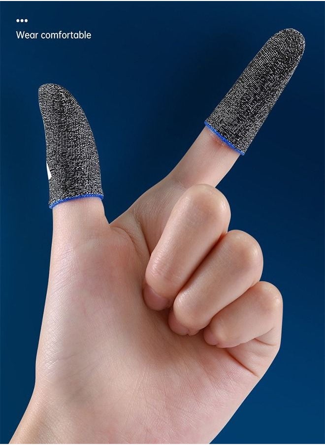 KASTWAVE - 2 Pair Mobile Game Touch Screen Finger Sleeve Super Highly Sensitive Feelers Smooth Operation Sweat Absorbing Odorless Breathable Seamless Finger Sleeve For Pubg And Much Other Games Play - Image 1