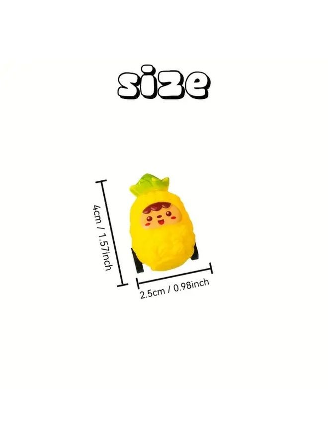 10Pcs Random Color Pineapple Cart Fruit Toys For Party Gift Bag Filling - Image 3