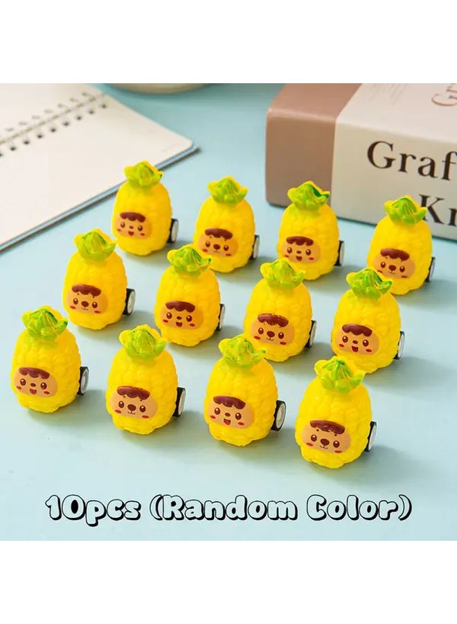 10Pcs Random Color Pineapple Cart Fruit Toys For Party Gift Bag Filling - Image 1