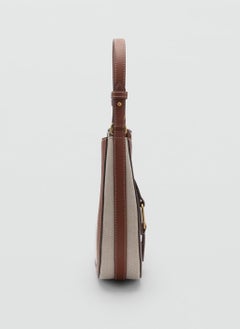 MANGO Contrast Canvas Shoulder Bag  - Image 3