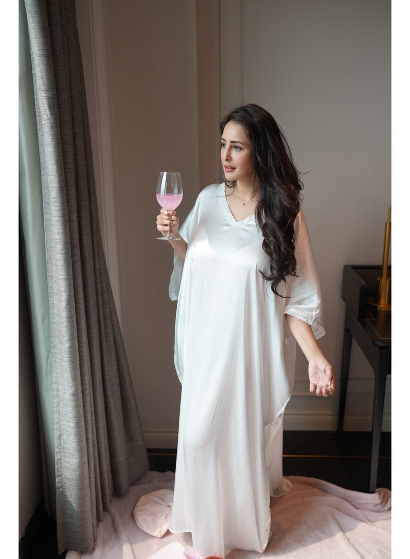 Ammarzo Flowy Free-Size Kaftan Nightdress Loungewear for Women - Image 1