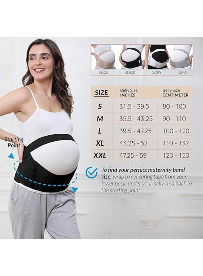HY Maternity belt - pregnancy support - waist/back/abdominal strap, abdominal support - black size M - Image 2
