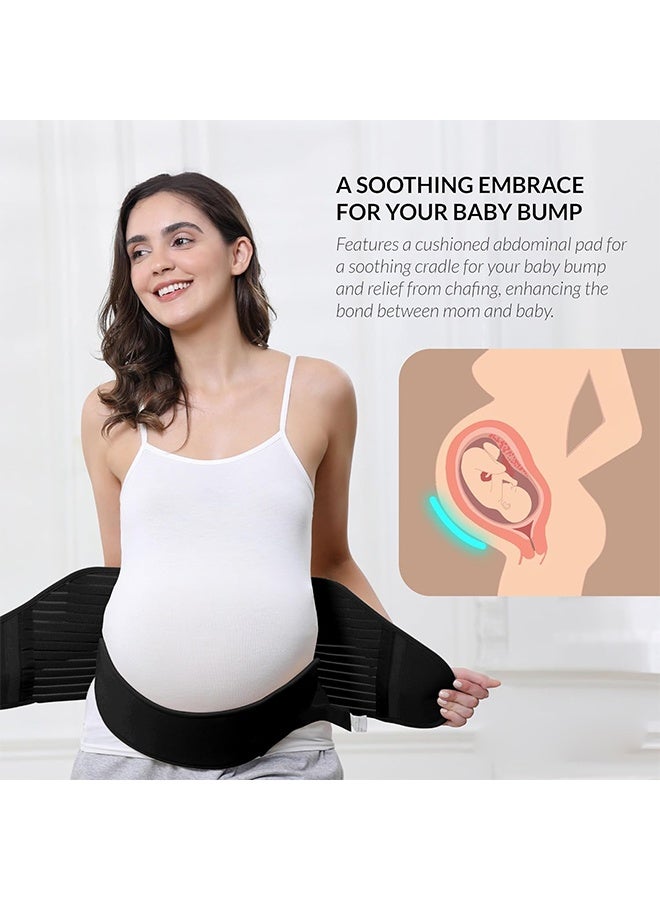 HY Maternity belt - pregnancy support - waist/back/abdominal strap, abdominal support - black size M - Image 3