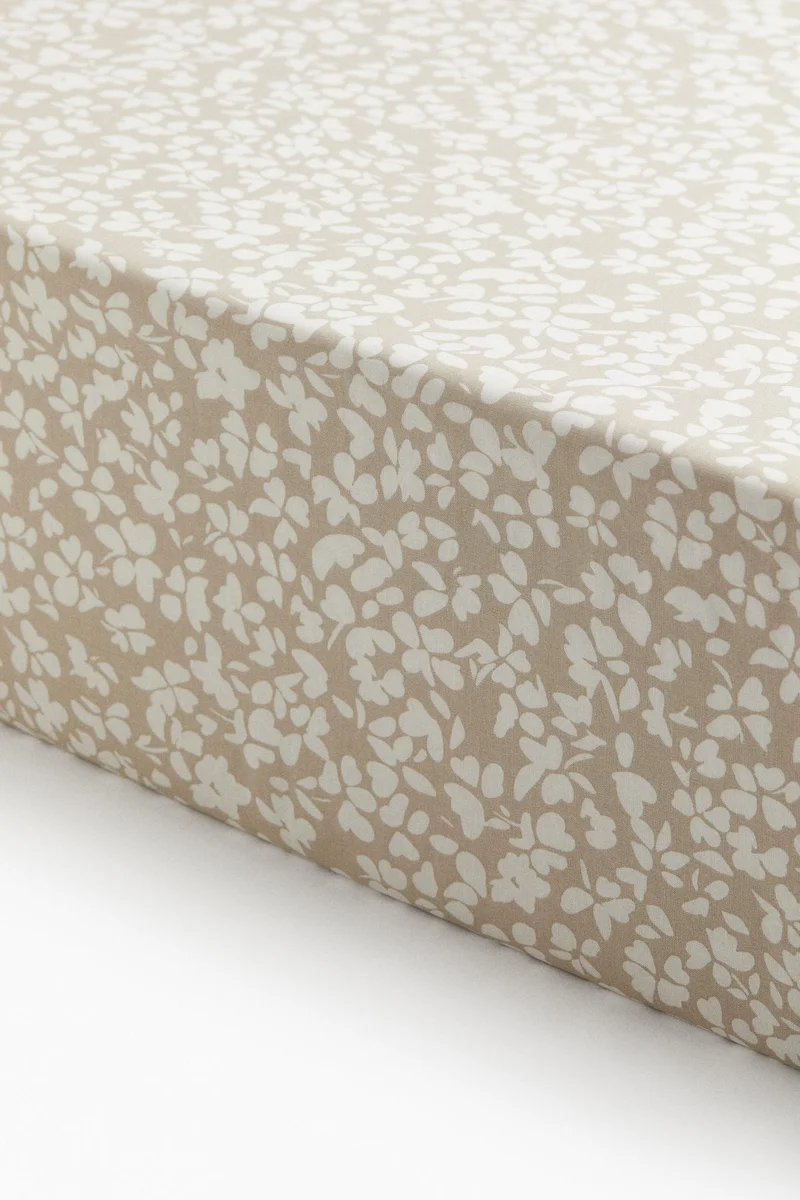 H&M Patterned cotton fitted sheet
