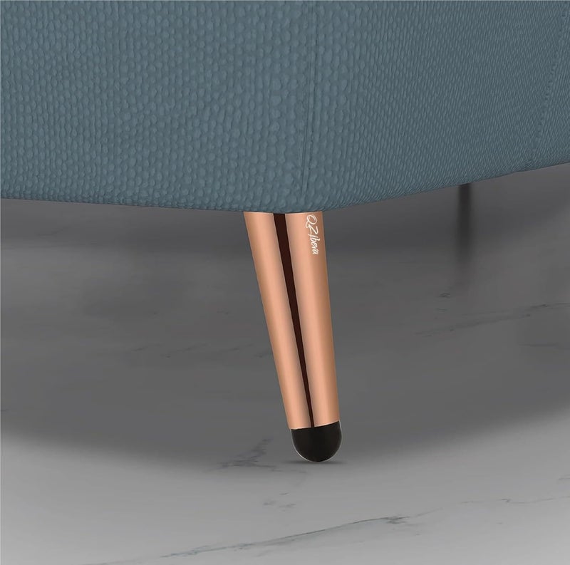 QZibeva 4 Pcs Rose Gold 4 inch Sofa Legs for Bed Furniture Sofa Legs for Furniture Fitting Table Legs Sofa Leg Screw Include - Image 1