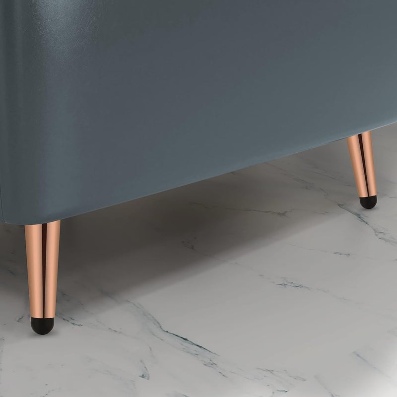 QZibeva 4 Pcs Rose Gold 4 inch Sofa Legs for Bed Furniture Sofa Legs for Furniture Fitting Table Legs Sofa Leg Screw Include - Image 3