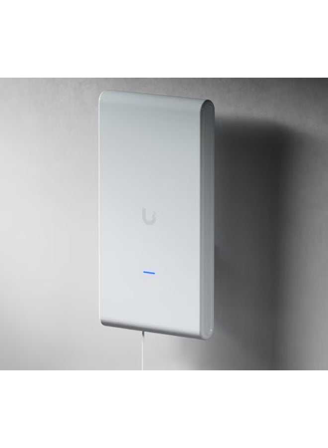 أوبيكويتي نقطة وصول UniFi U6 Mesh Pro WiFi 6 – 4 تدفقات مكانية، سعة 350+ جهاز، تغطية 185 م²، هوائي فائق مدمج، تصميم مقاوم للعوامل الجوية للاستخدام الخارجي/الداخلي، مدعوم بالطاقة عبر الإيثرنت، اتصال جيجابت وصلة تمرير، نطاقات عالية الأداء 2.4GHz و 5GHz، تركيب على الحائط والعمود – مثالي للشبكات ذات الكثافة العالية | U6-Mesh-Pro - Image 1