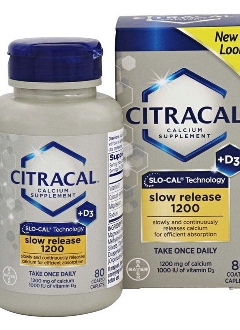 Citracal Calcium Plus D Slow Release 1200, 80 tabs