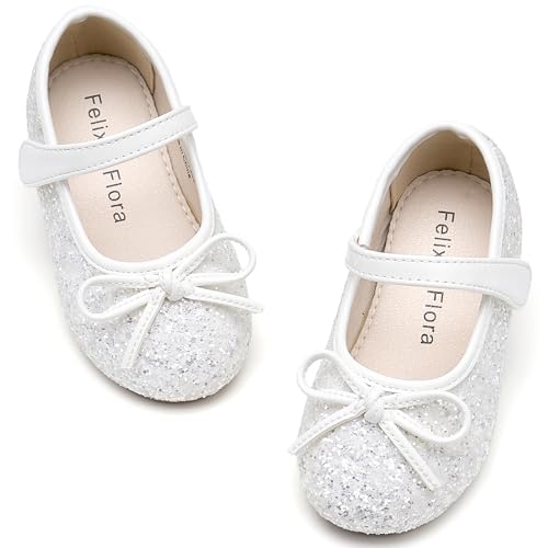 Felix & Flora Girls' Ballerina Flat Mary Jane Dress Shoes (Little/Toddler Girls Shoes/Big Kids) - Image 1