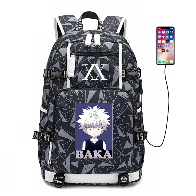 Full-Time Hunter Shoulder Bag Small Jie Ji Schoolbag Cool Pull Pickup Backpack Hunter × Hunter - Image 2