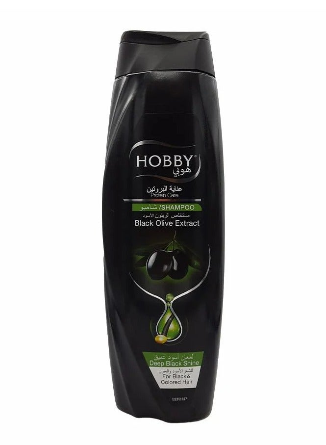 هوبي شامبو عناية البروتين مستخلص الزيتون الأسود- 600 مل