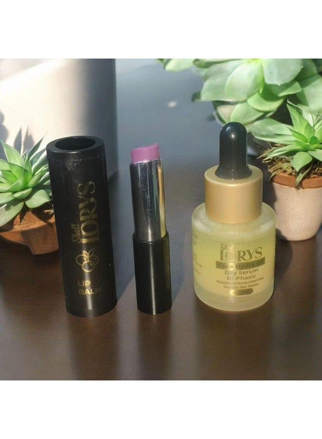 LORYS Lip Balm+Face Hydra Oil (Day Serum) Combo | Black Currant & Geranium | Nourish Lips & Skin | Natural pH Adjustment | Improves Skin Texture | For All Skin Types | For Men & Women (3.5 gm+20 ml) - Image 2