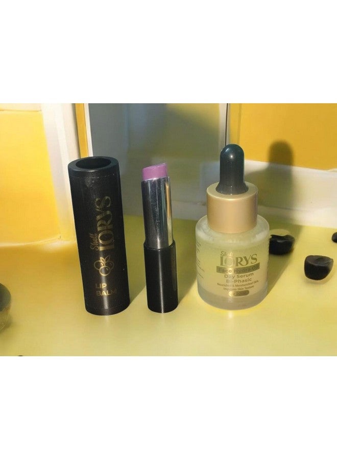 LORYS Lip Balm+Face Hydra Oil (Day Serum) Combo | Black Currant & Geranium | Nourish Lips & Skin | Natural pH Adjustment | Improves Skin Texture | For All Skin Types | For Men & Women (3.5 gm+20 ml) - Image 3