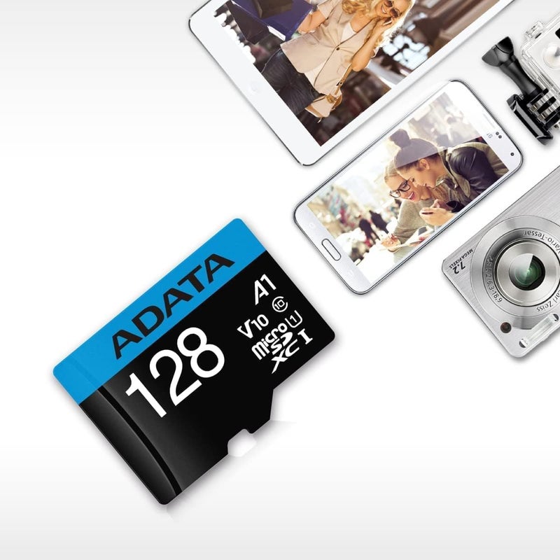 ADATA ADATA Premier 128GB 3Pack MicroSDHCSDXC UHSI Class 10 V10 A1 Memory Card with Adapter Read up to 100 MBs 128GB 3 Pack - Image 3