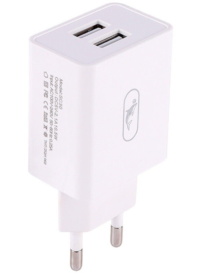 SKY DOLPHIN Fast Charge Lightning 2.1A Dual Charger With 1M Lightning Cable Compatible With All Devices  - Image 4