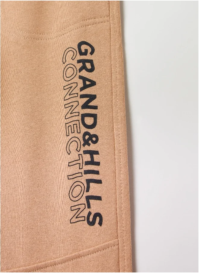Ovs Plush joggers with Grand&Hills print