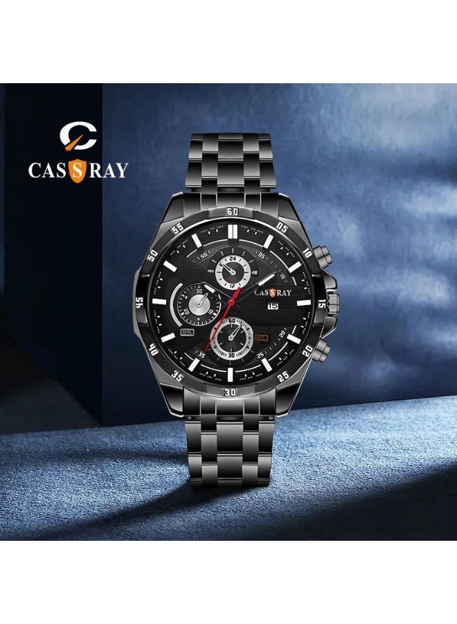 CASSRAY New fully automatic movement men's waterproof stylish sport night light trendy men's watch - Image 1