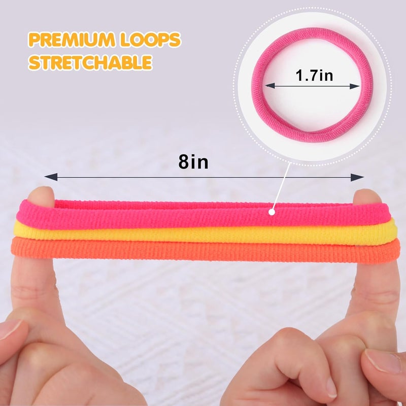 PREBOX Weaving Loom Loop Refill,7 Inch 288 Pcs in 8 Vibrant Colors, Potholder Loops, Loom Refill Loops Craft for Kids - Image 5