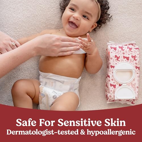 Huggies Nourish Scented Baby Wipes, 6 Push Button Packs (336 Wipes Total) - Image 5