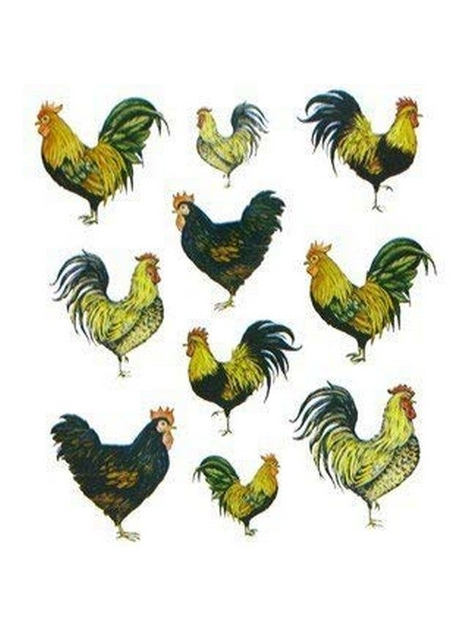 CraftyCrocodile Roosters Stickers - Image 1