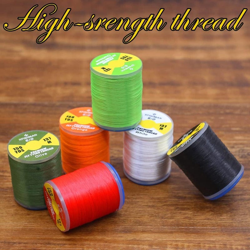 XFISHMAN Fly-Tying-Thread-Kit-6/0-3/0 Fly Tying Supplies Fly Fishing Materials Accessories - Image 4